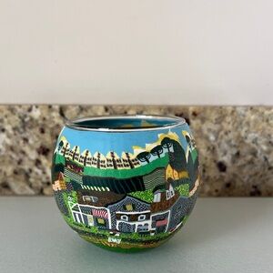 Kerzenfarm "American Village" glowing glass tealight holder